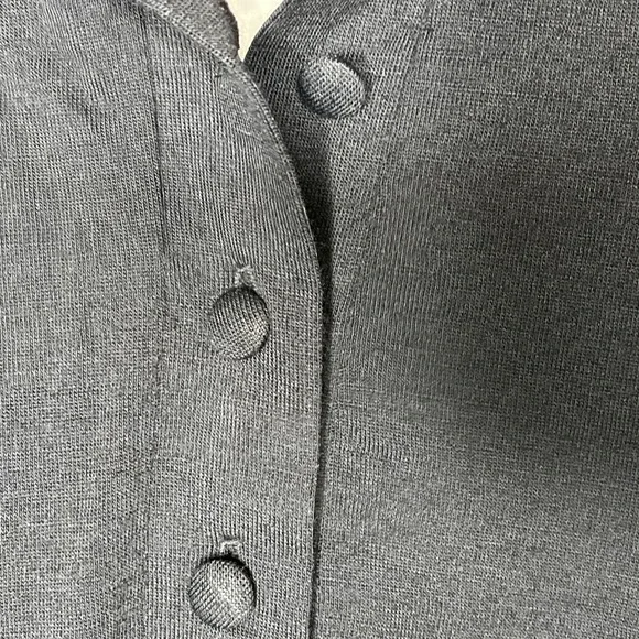 NEW Banana Republic Semi Sheer Wool Blend Tie Waist Long Sleeve Shirt Dress M - Picture 5 of 10